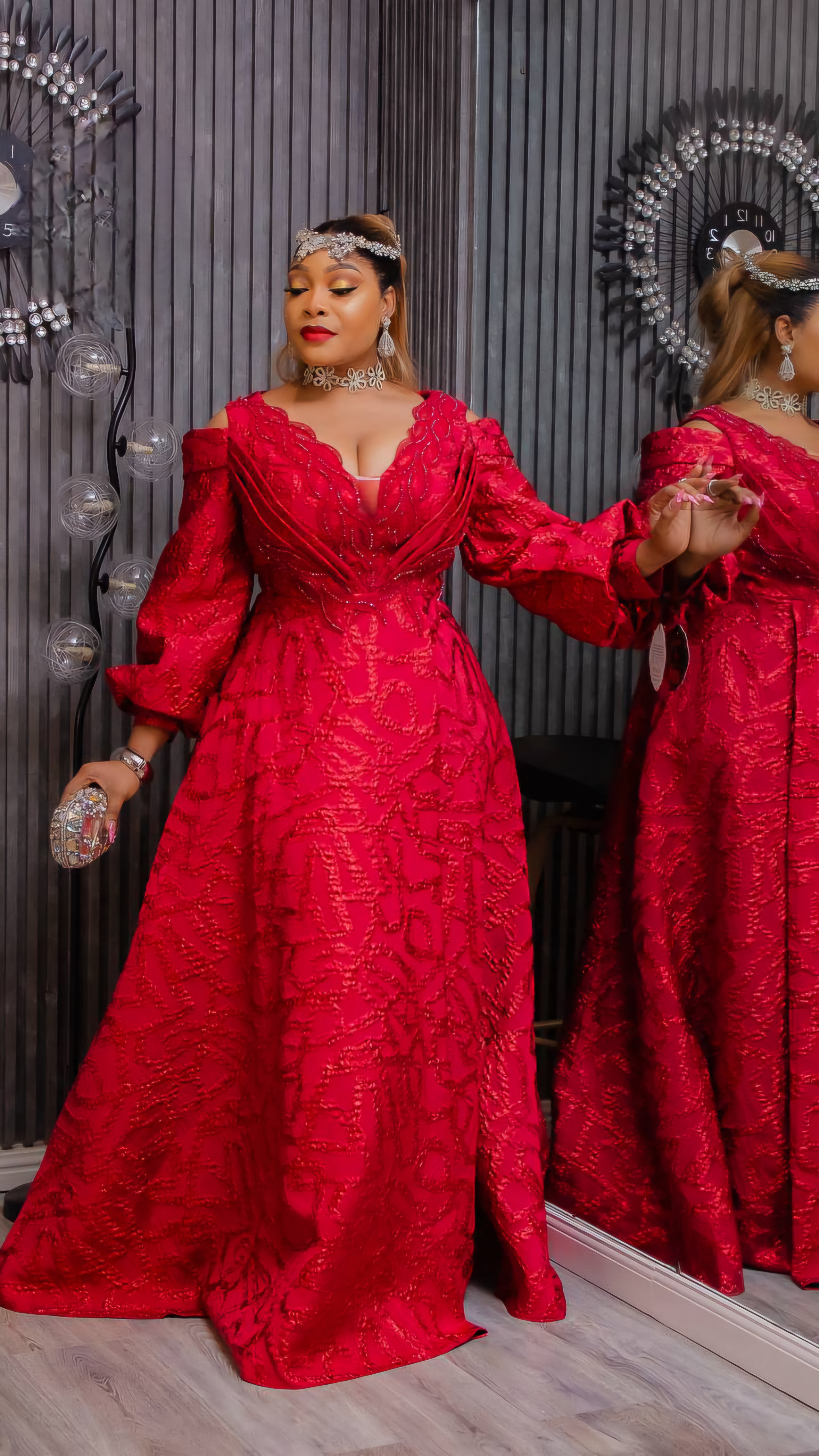 Long red Jay evening gowns